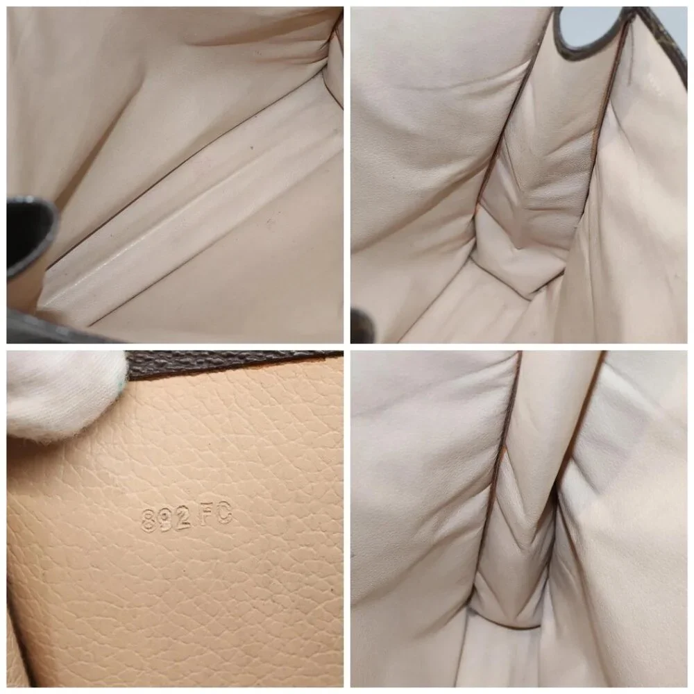 LOUIS VUITTON Monogram Sac Plat Hand Bag M51140 LV Auth 137345
